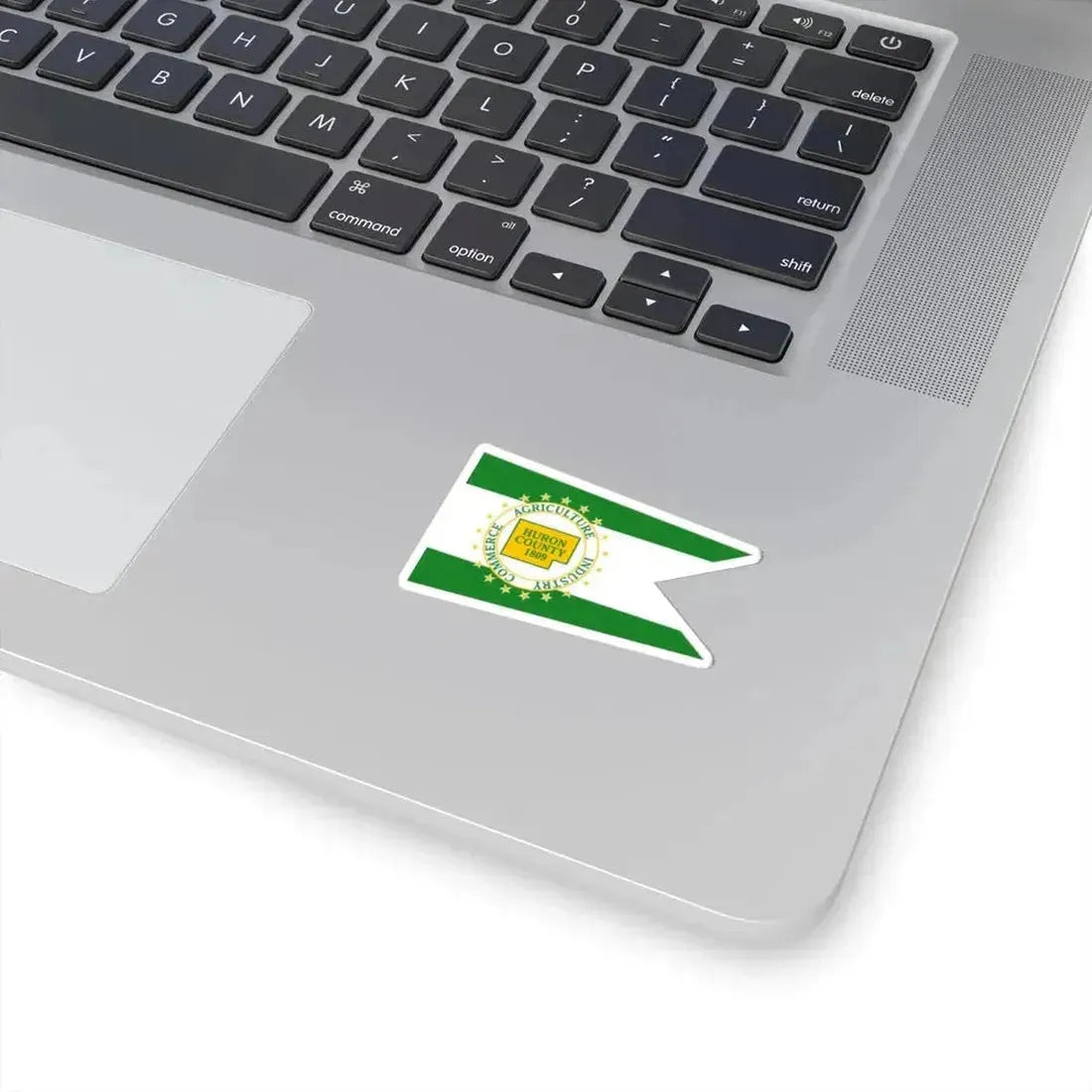 Flag of Huron County Ohio (United States) STICKER Vinyl Kiss-Cut Decal - The Sticker Space