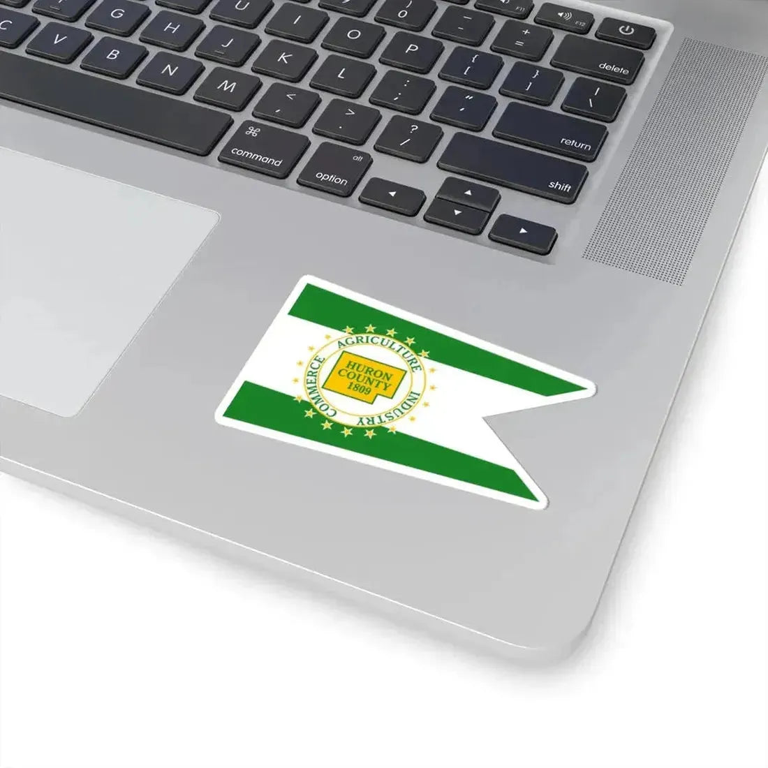 Flag of Huron County Ohio (United States) STICKER Vinyl Kiss-Cut Decal - The Sticker Space