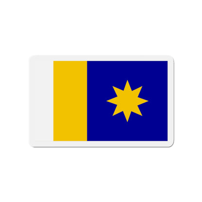 Flag of Hutchinson Kansas - Die-Cut Magnet-3" x 3"-The Sticker Space