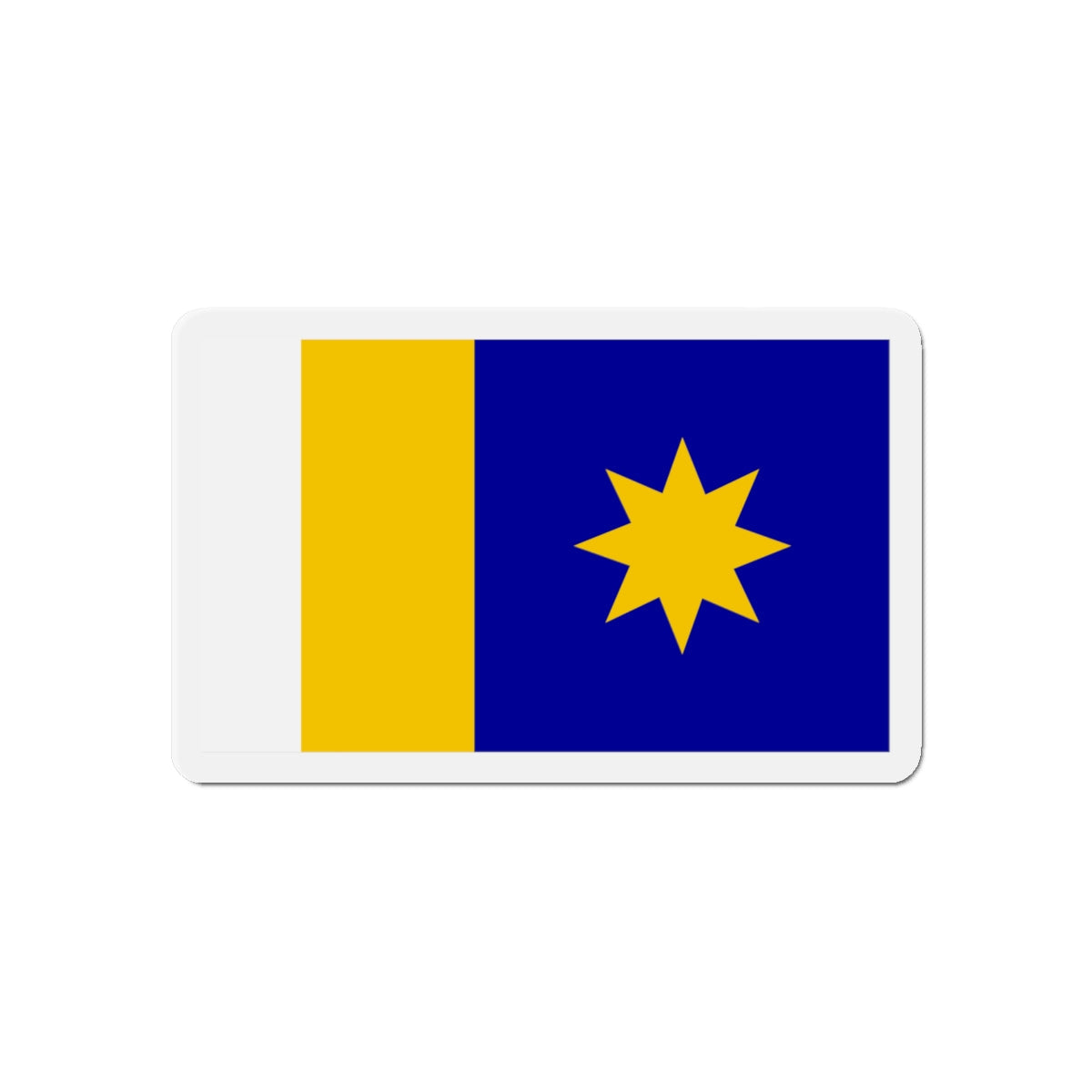 Flag of Hutchinson Kansas - Die-Cut Magnet-6 × 6"-The Sticker Space