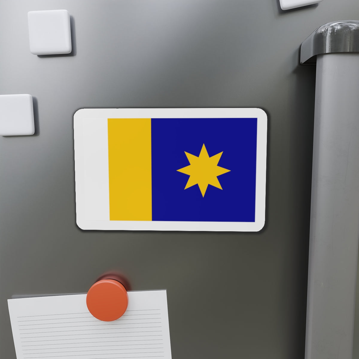 Flag of Hutchinson Kansas - Die-Cut Magnet-The Sticker Space