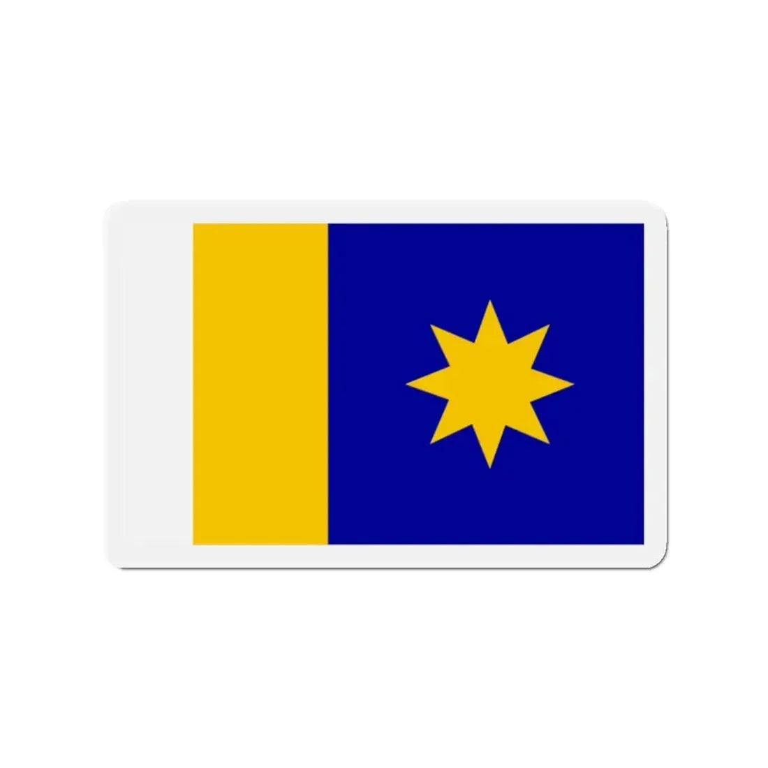 Flag of Hutchinson Kansas - Refrigerator Magnet 2 Inch - The Sticker Space
