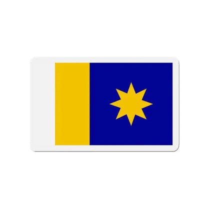 Flag of Hutchinson Kansas - Refrigerator Magnet 3 Inch - The Sticker Space