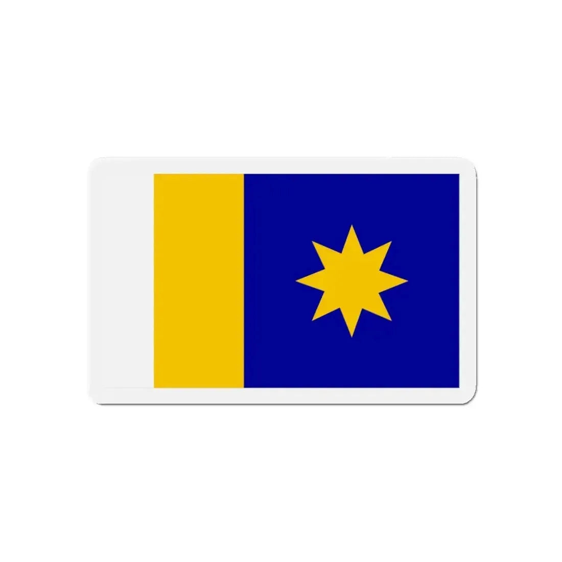 Flag of Hutchinson Kansas - Refrigerator Magnet 5 Inch - The Sticker Space