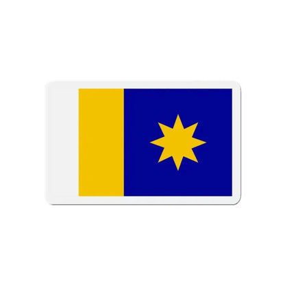 Flag of Hutchinson Kansas - Refrigerator Magnet 6 Inch - The Sticker Space