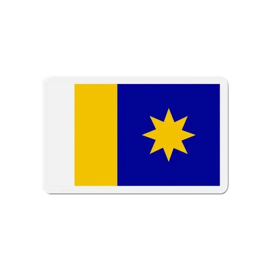 Flag of Hutchinson Kansas - Refrigerator Magnet 6 Inch - The Sticker Space