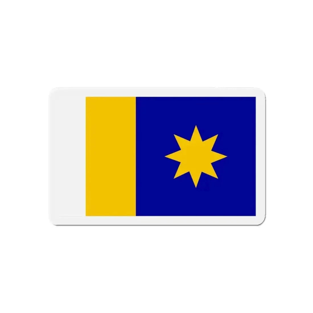 Flag of Hutchinson Kansas - Refrigerator Magnet - The Sticker Space