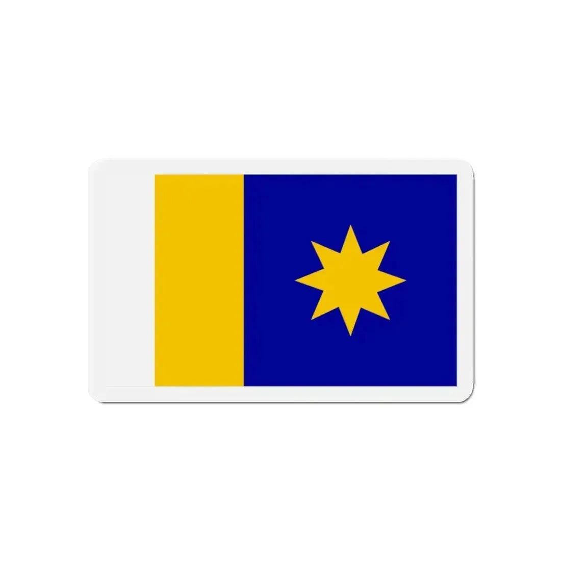 Flag of Hutchinson Kansas - Refrigerator Magnet - The Sticker Space