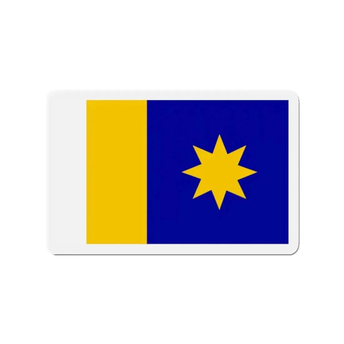 Flag of Hutchinson Kansas - Refrigerator Magnet - The Sticker Space