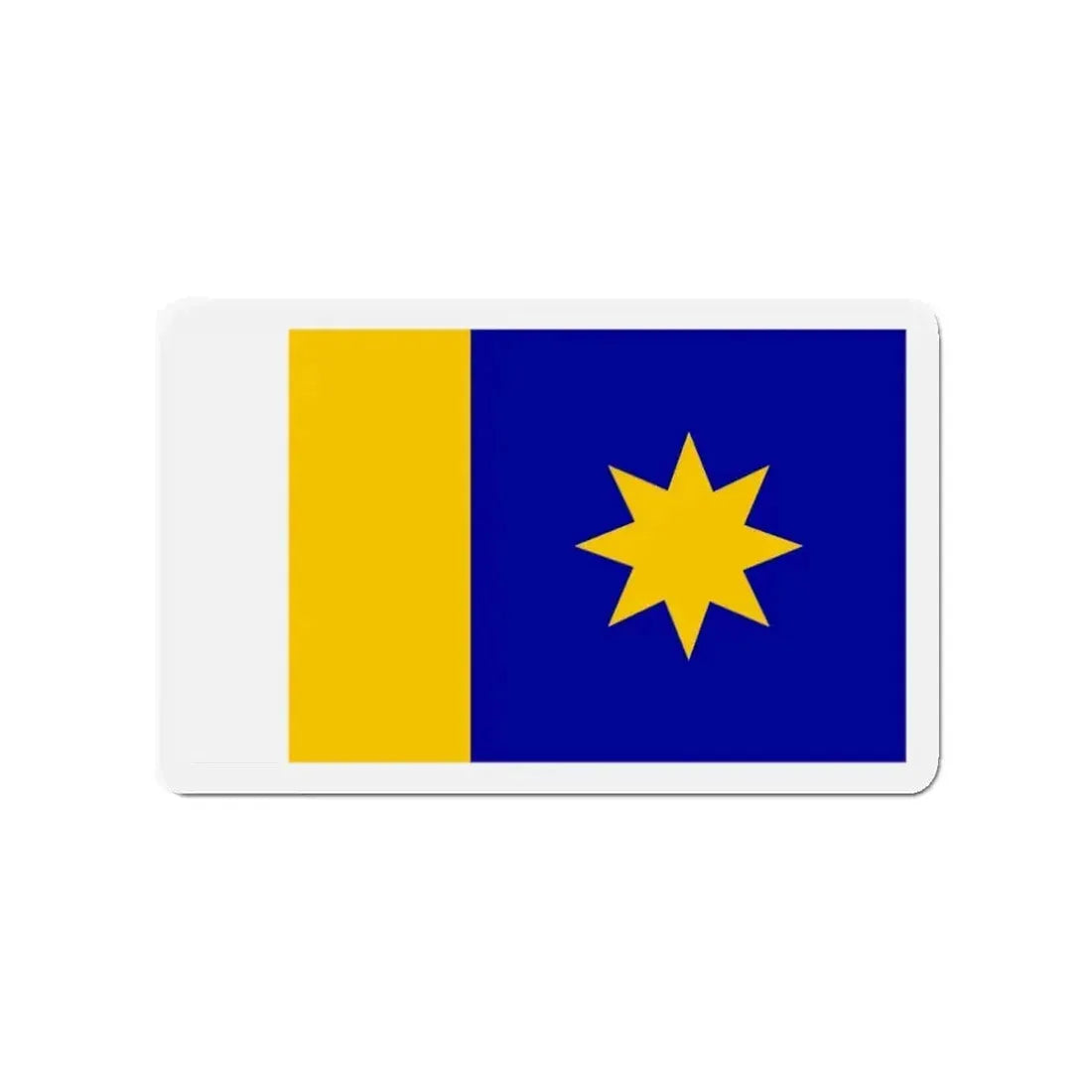 Flag of Hutchinson Kansas - Refrigerator Magnet - The Sticker Space