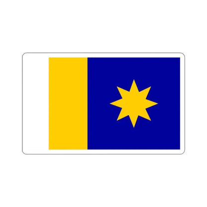 Flag of Hutchinson, Kansas - STICKER Vinyl Kiss-Cut Decal 2 Inch White - The Sticker Space