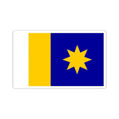 Flag of Hutchinson Kansas (United States) STICKER Vinyl Kiss-Cut Decal 2 Inch White - The Sticker Space