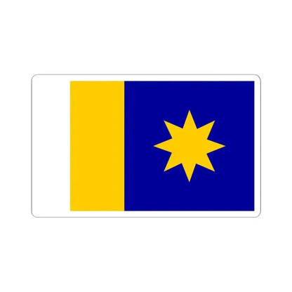Flag of Hutchinson Kansas (United States) STICKER Vinyl Kiss-Cut Decal 6 Inch White - The Sticker Space