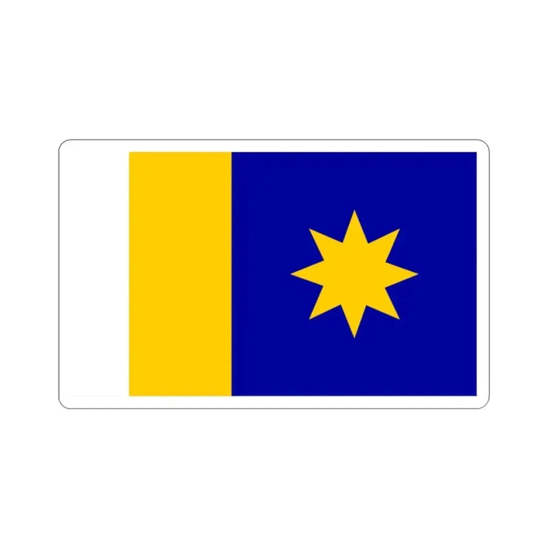 Flag of Hutchinson Kansas USA STICKER Vinyl Die-Cut Decal 2 Inch - The Sticker Space