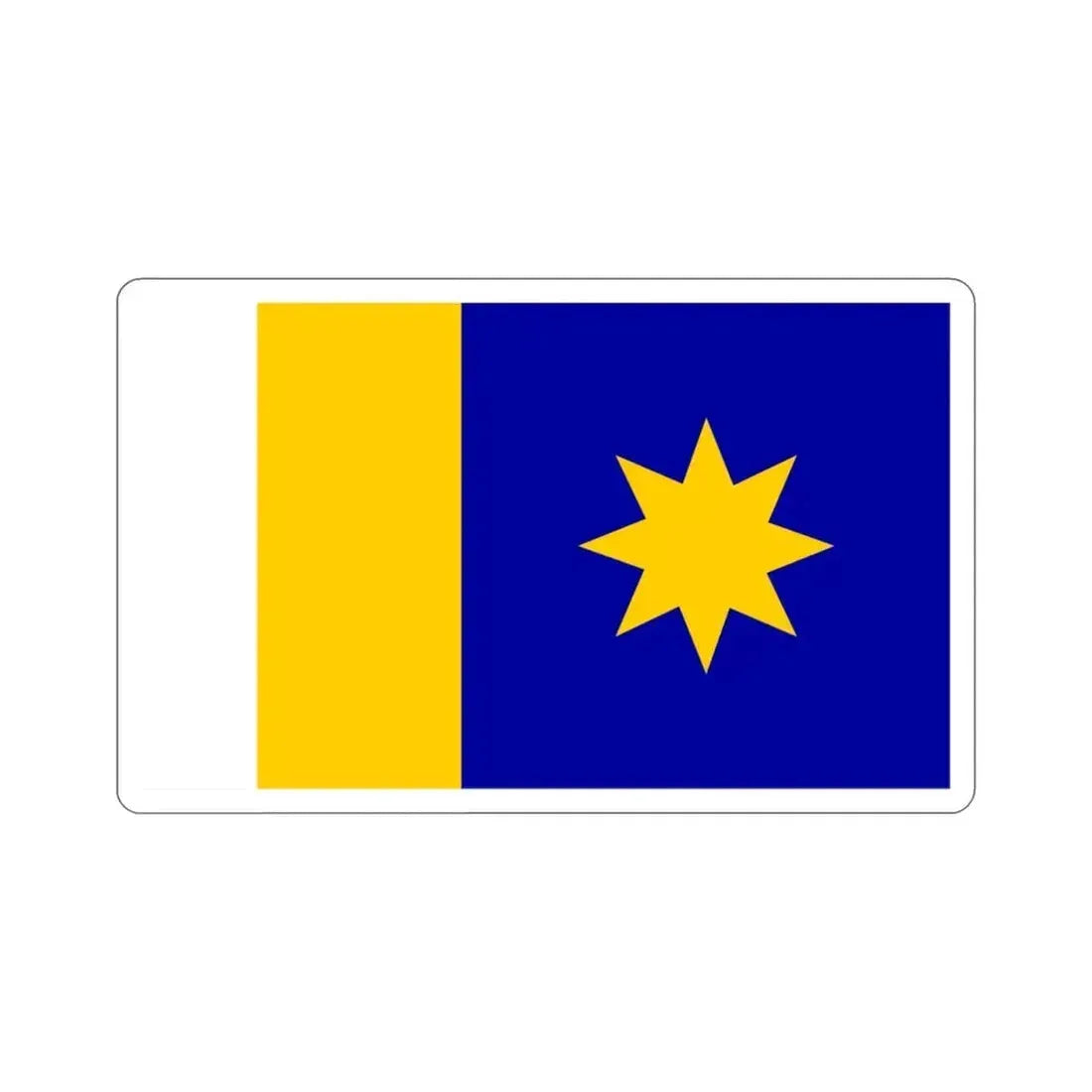 Flag of Hutchinson Kansas USA STICKER Vinyl Die-Cut Decal 3 Inch - The Sticker Space