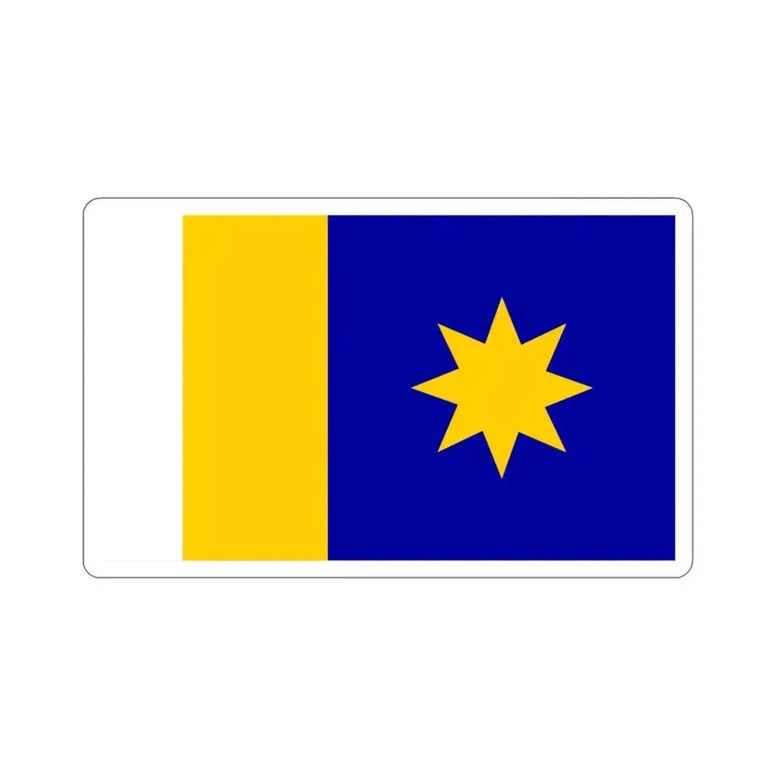 Flag of Hutchinson Kansas USA STICKER Vinyl Die-Cut Decal 4 Inch - The Sticker Space