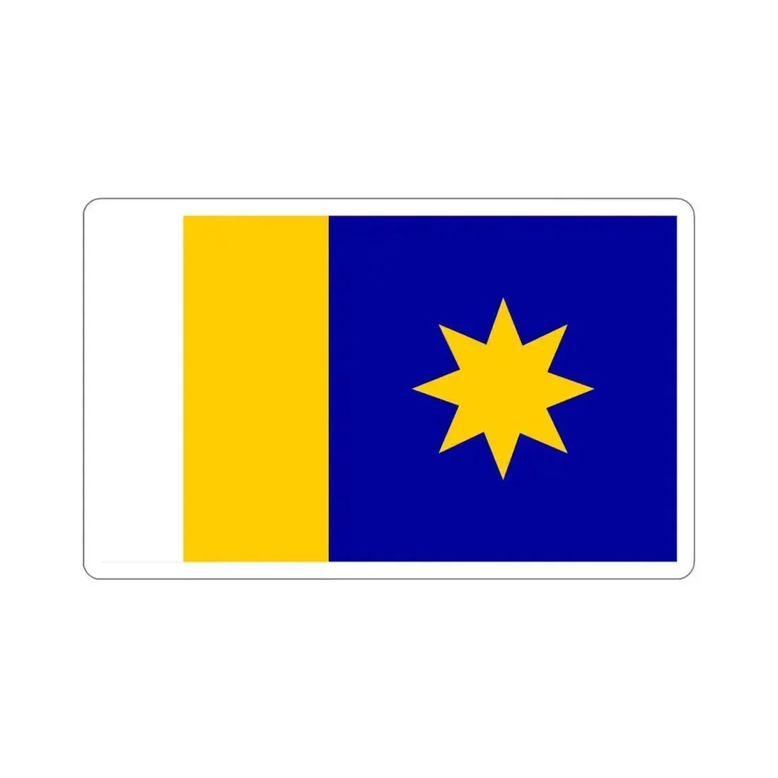 Flag of Hutchinson Kansas USA STICKER Vinyl Die-Cut Decal 5 Inch - The Sticker Space