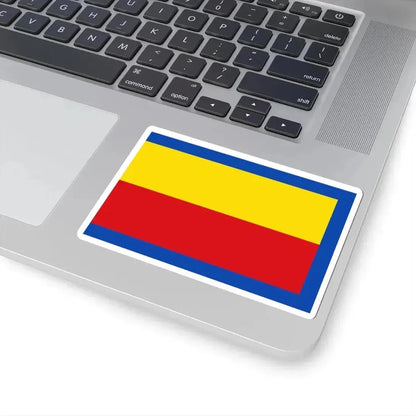 Flag of Huy (Belgium) STICKER Vinyl Kiss-Cut Decal - The Sticker Space