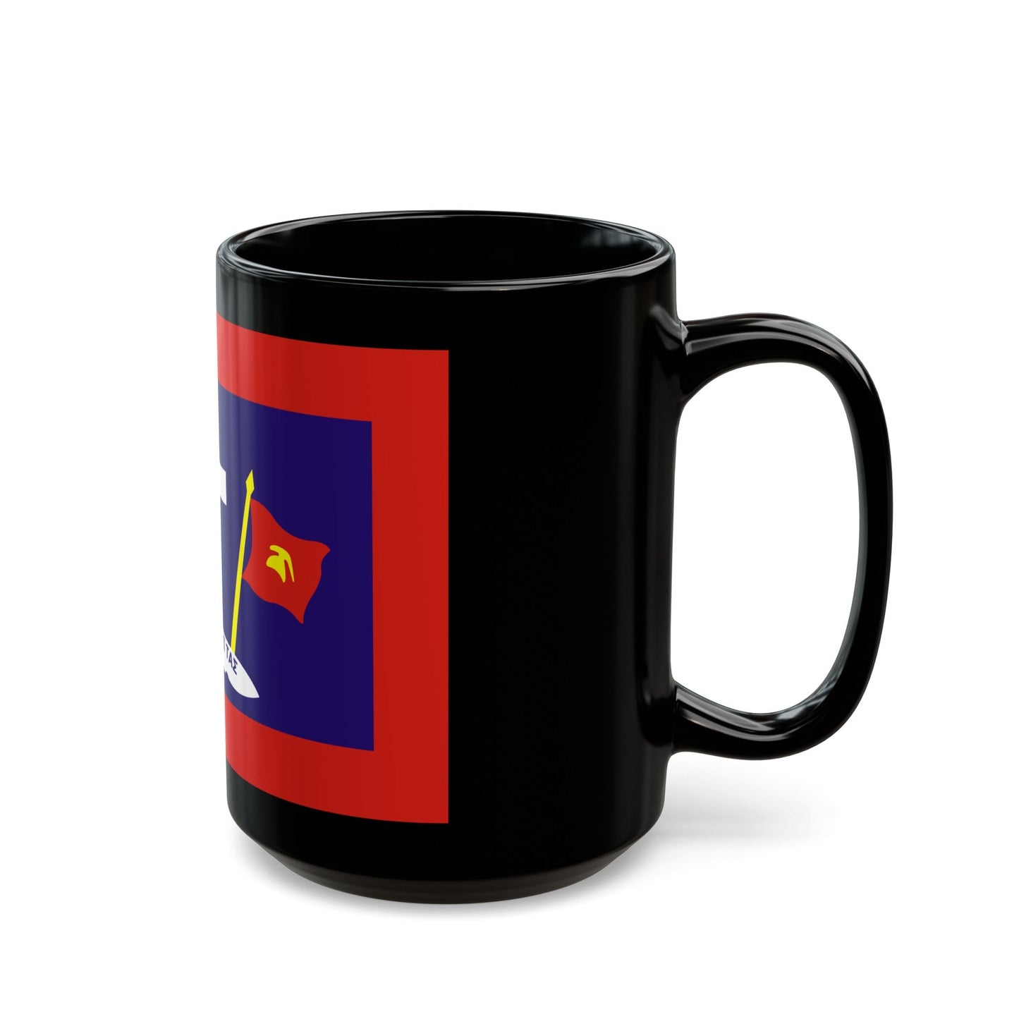 Flag of Hydra Greece - Black Coffee Mug-The Sticker Space