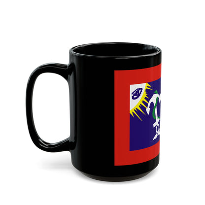 Flag of Hydra Greece - Black Coffee Mug-The Sticker Space