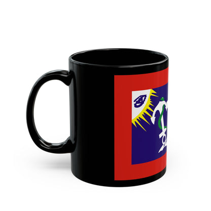 Flag of Hydra Greece - Black Coffee Mug-The Sticker Space