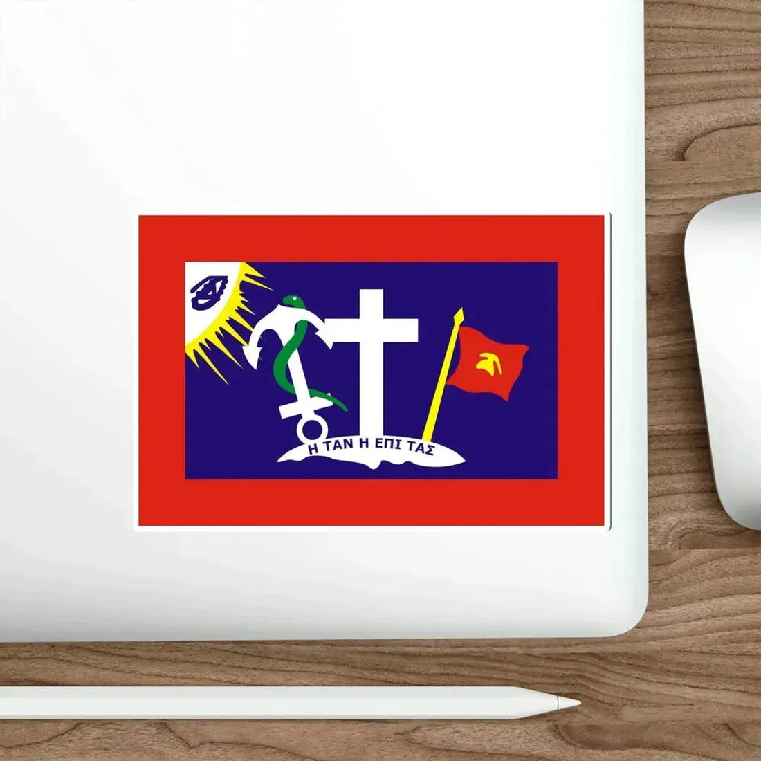 Flag of Hydra Greece STICKER Vinyl Die-Cut Decal - The Sticker Space