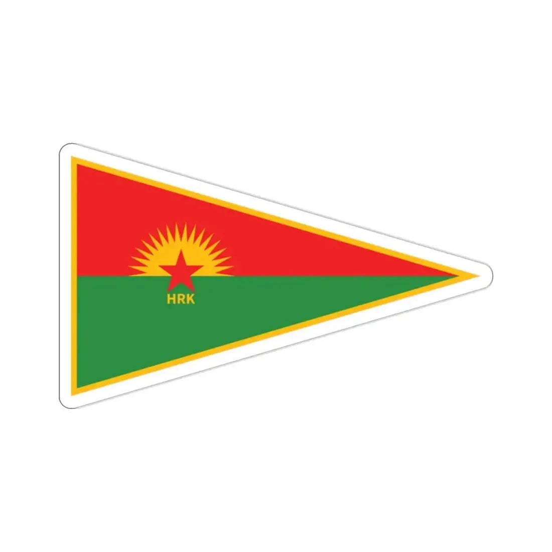 Flag of Hêzên Rojhilata Kurdistan (Iran) STICKER Vinyl Die-Cut Decal - The Sticker Space