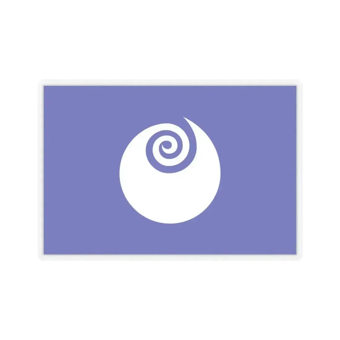 Flag of Ibaraki Prefecture Japan - STICKER Vinyl Kiss-Cut Decal 4 Inch Transparent - The Sticker Space