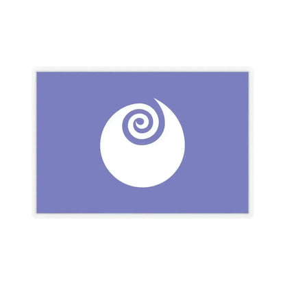 Flag of Ibaraki Prefecture Japan - STICKER Vinyl Kiss-Cut Decal 4 Inch Transparent - The Sticker Space