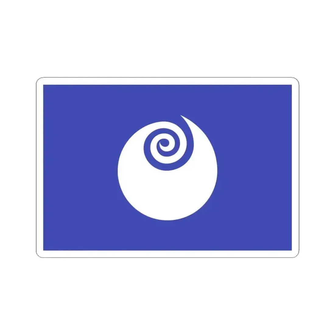 Flag of Ibaraki Prefecture Japan - STICKER Vinyl Kiss-Cut Decal 4 Inch White - The Sticker Space