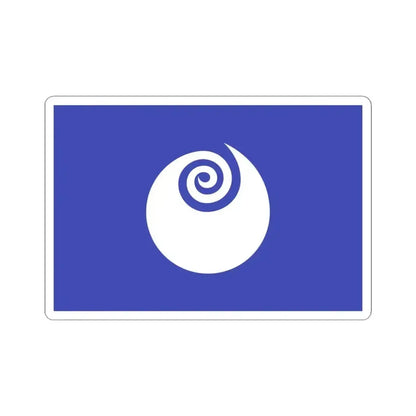 Flag of Ibaraki Prefecture Japan - STICKER Vinyl Kiss-Cut Decal 4 Inch White - The Sticker Space