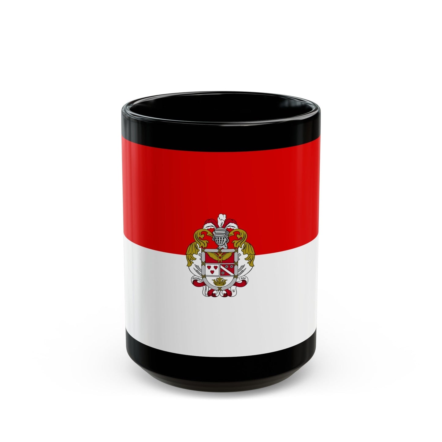 Flag of Ibarra Ecuador - Black Coffee Mug-15oz-The Sticker Space