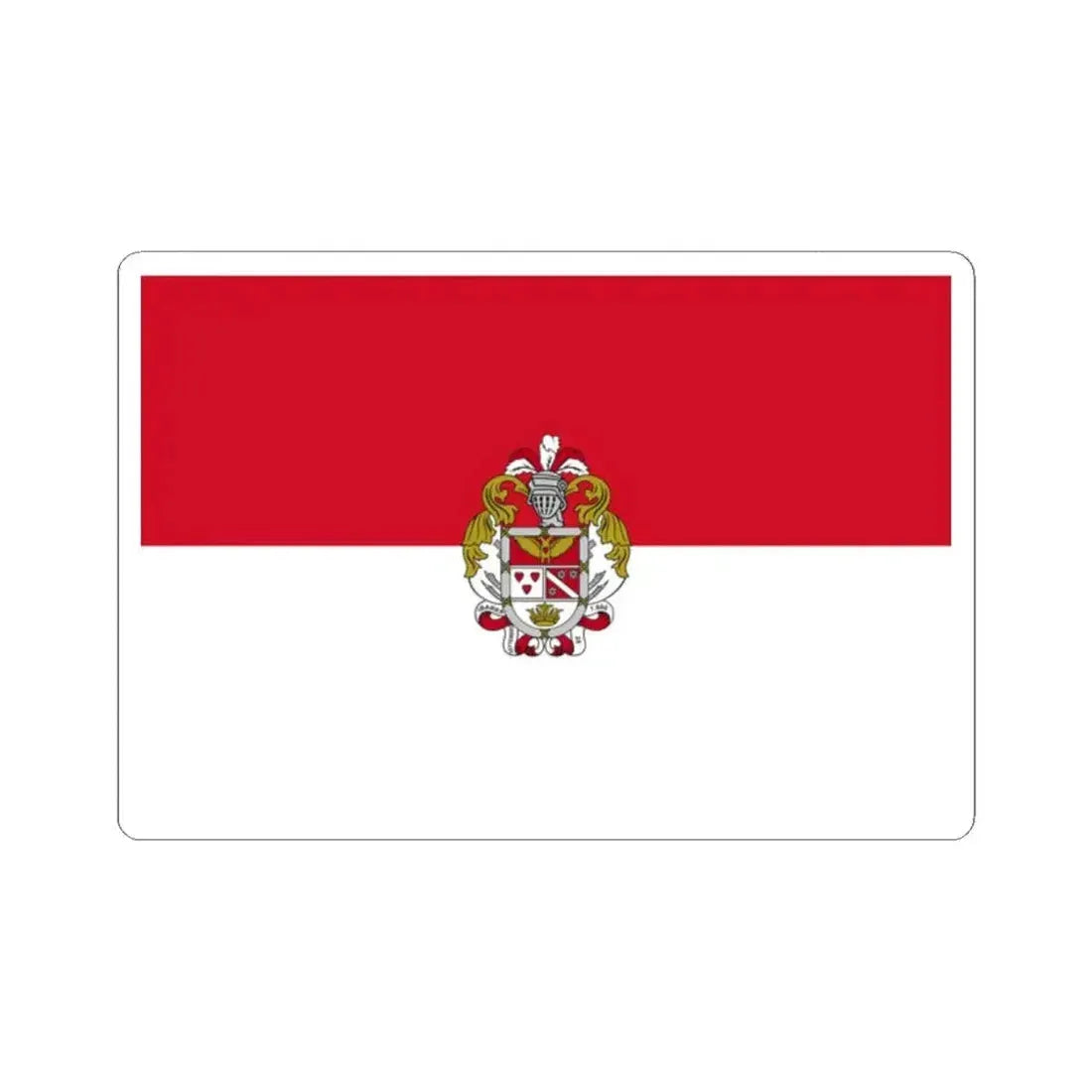 Flag of Ibarra Ecuador (Ecuador) STICKER Vinyl Kiss-Cut Decal 2 Inch White - The Sticker Space