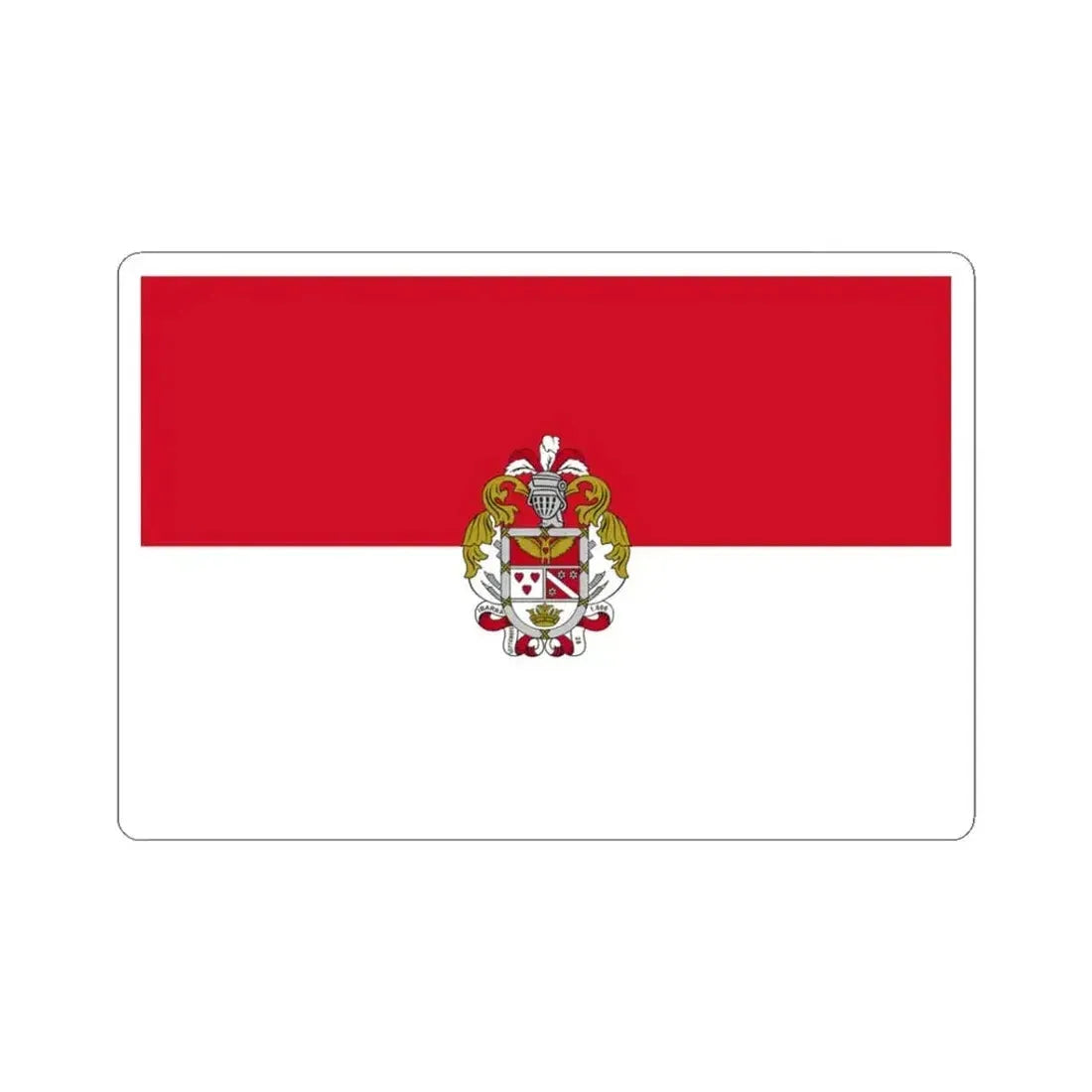 Flag of Ibarra Ecuador (Ecuador) STICKER Vinyl Kiss-Cut Decal 3 Inch White - The Sticker Space