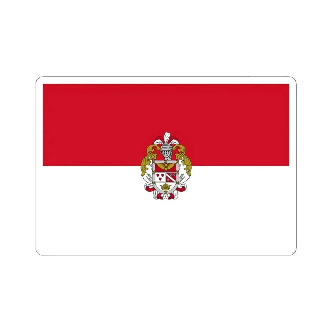 Flag of Ibarra Ecuador (Ecuador) STICKER Vinyl Kiss-Cut Decal 6 Inch White - The Sticker Space