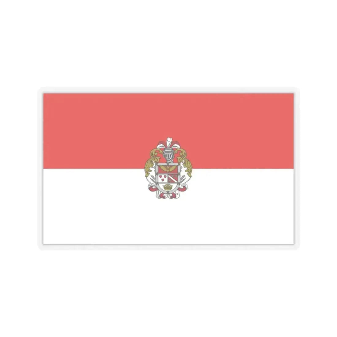 Flag of Ibarra Ecuador - STICKER Vinyl Kiss-Cut Decal 2 Inch Transparent - The Sticker Space