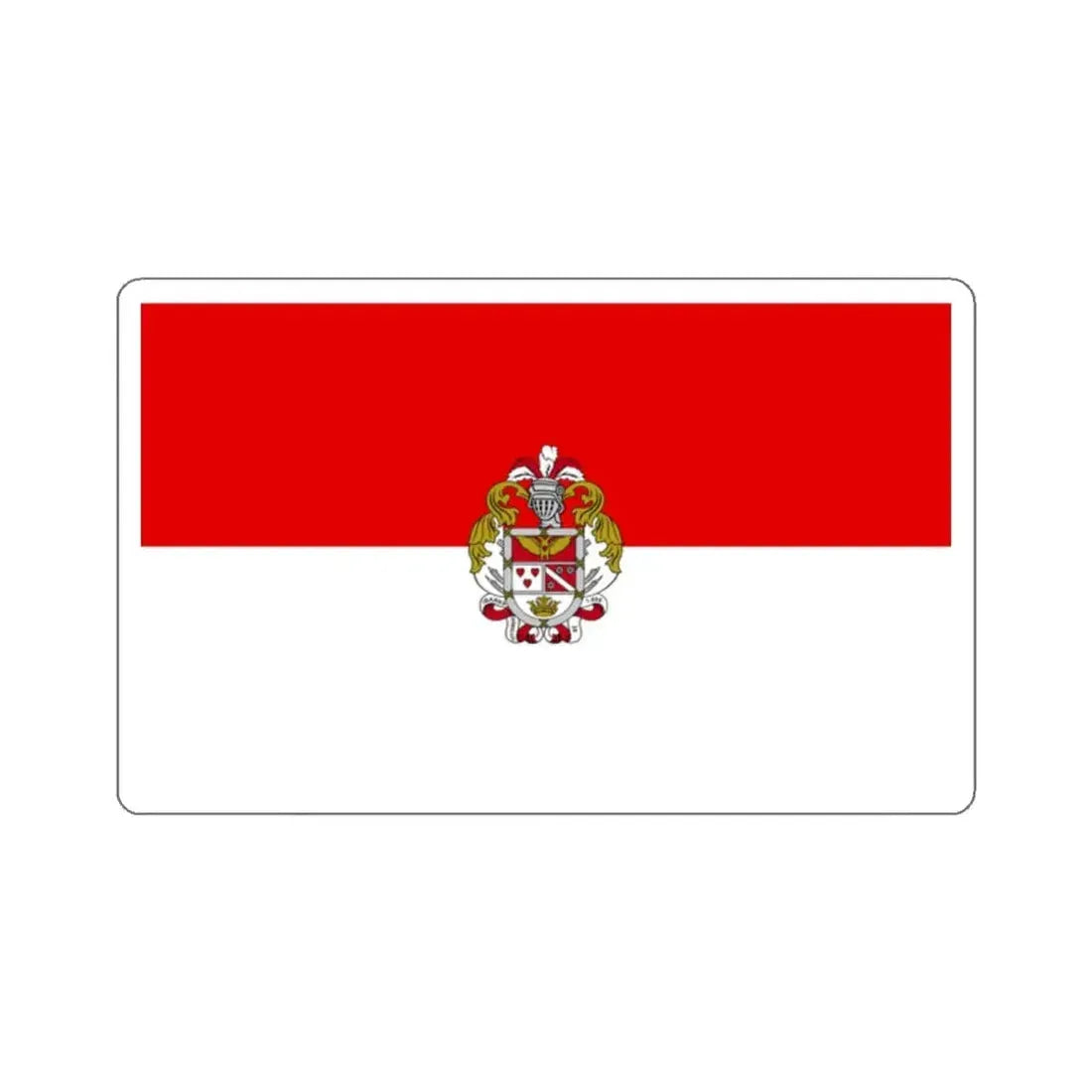 Flag of Ibarra Ecuador - STICKER Vinyl Kiss-Cut Decal 2 Inch White - The Sticker Space