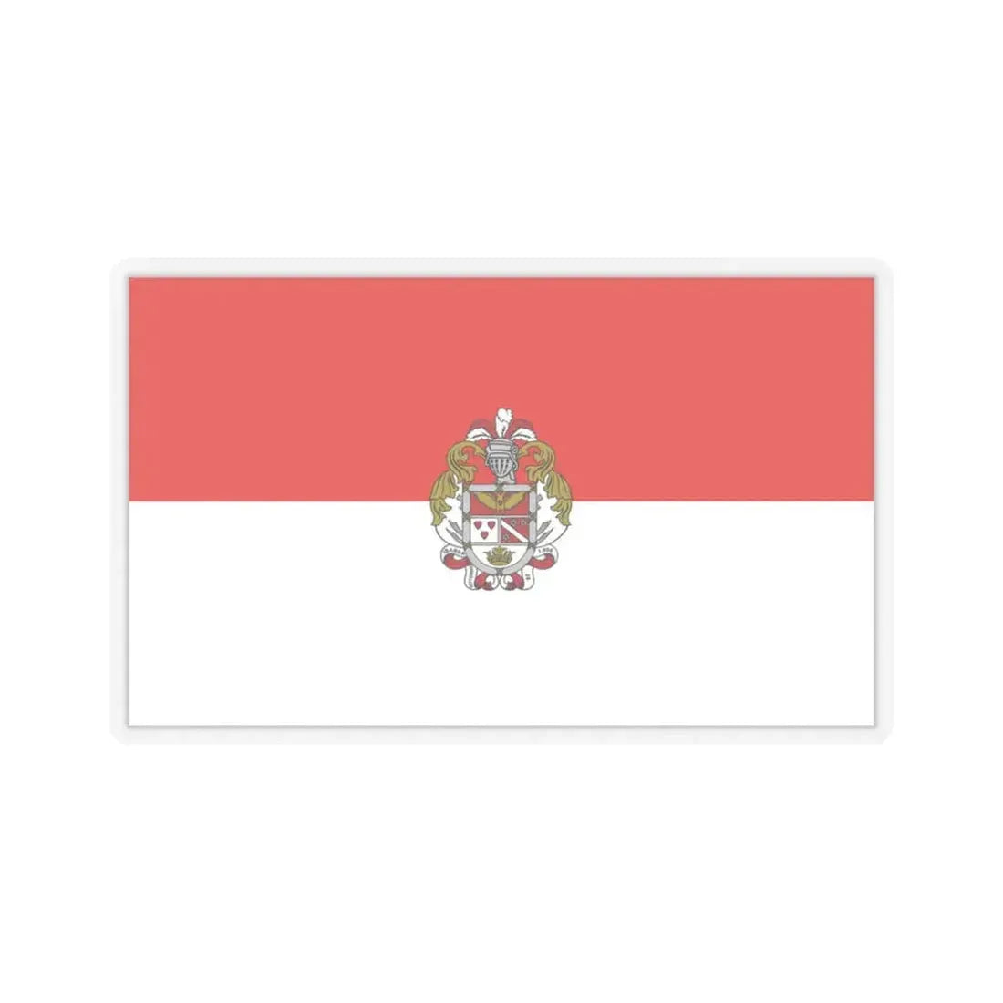 Flag of Ibarra Ecuador - STICKER Vinyl Kiss-Cut Decal 3 Inch Transparent - The Sticker Space