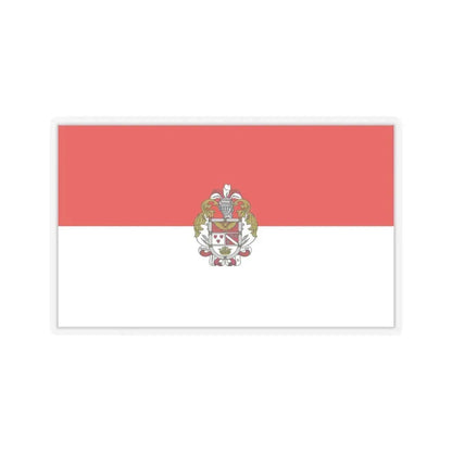 Flag of Ibarra Ecuador - STICKER Vinyl Kiss-Cut Decal 4 Inch Transparent - The Sticker Space