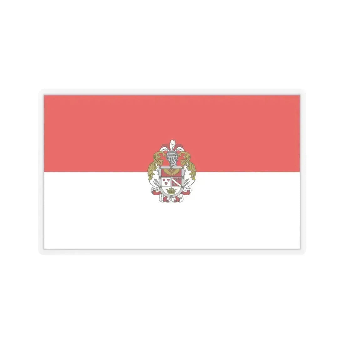 Flag of Ibarra Ecuador - STICKER Vinyl Kiss-Cut Decal 6 Inch Transparent - The Sticker Space