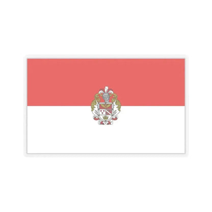 Flag of Ibarra Ecuador - STICKER Vinyl Kiss-Cut Decal 6 Inch Transparent - The Sticker Space