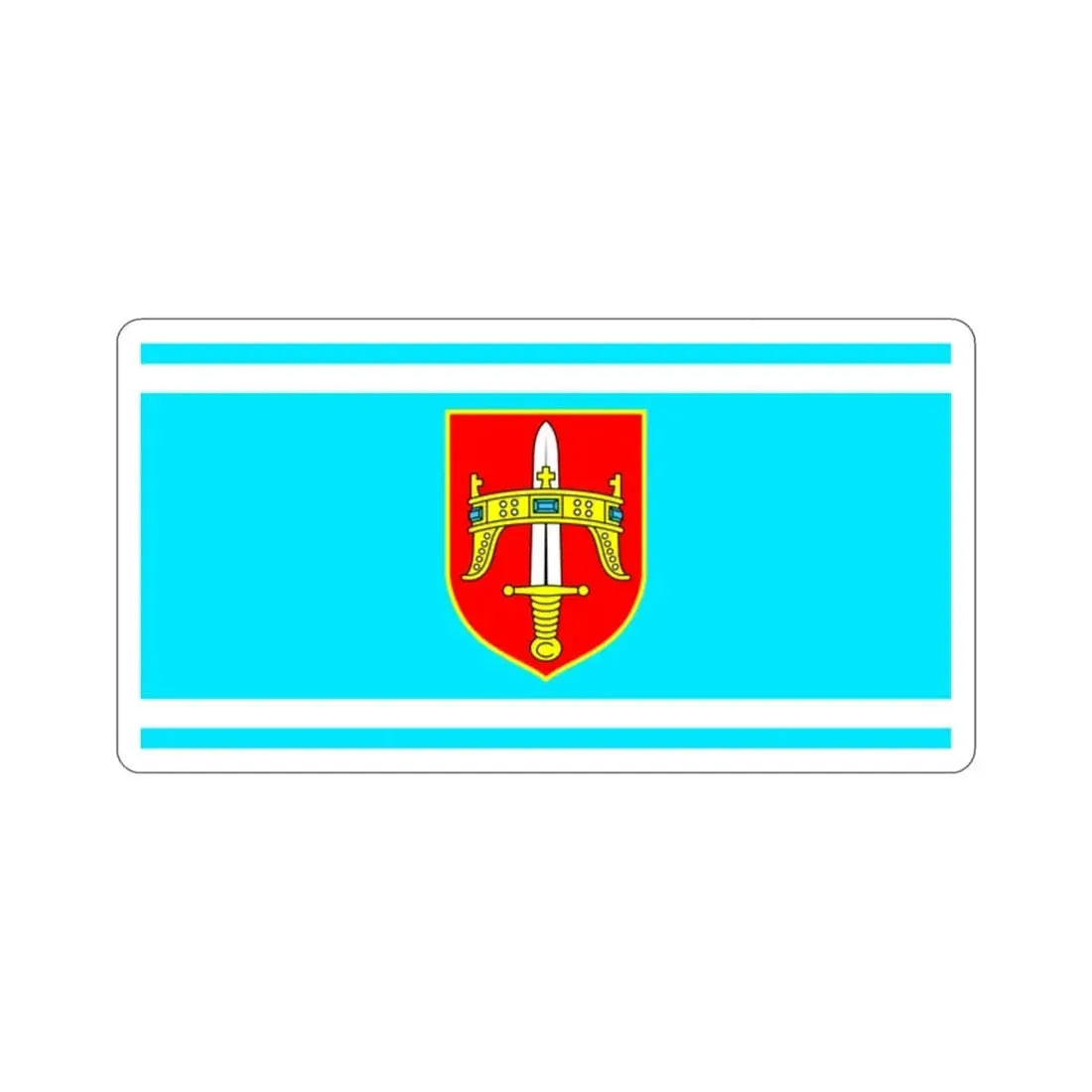 Flag of Šibenik Knin County Croatia STICKER Vinyl Die-Cut Decal 2 Inch - The Sticker Space