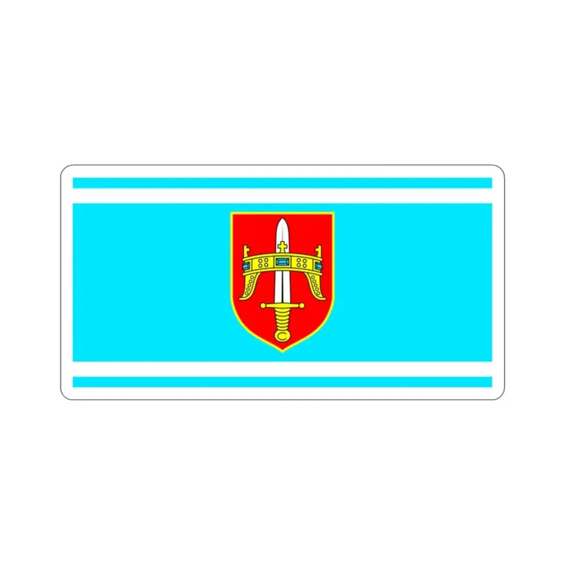 Flag of Šibenik Knin County Croatia STICKER Vinyl Die-Cut Decal 2 Inch - The Sticker Space