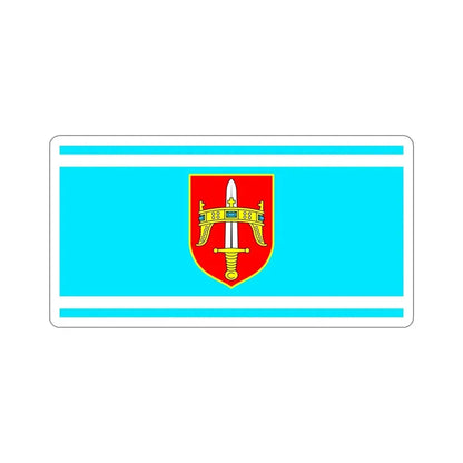 Flag of Šibenik Knin County Croatia STICKER Vinyl Die-Cut Decal 4 Inch - The Sticker Space
