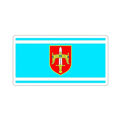 Flag of Šibenik Knin County Croatia STICKER Vinyl Die-Cut Decal 5 Inch - The Sticker Space