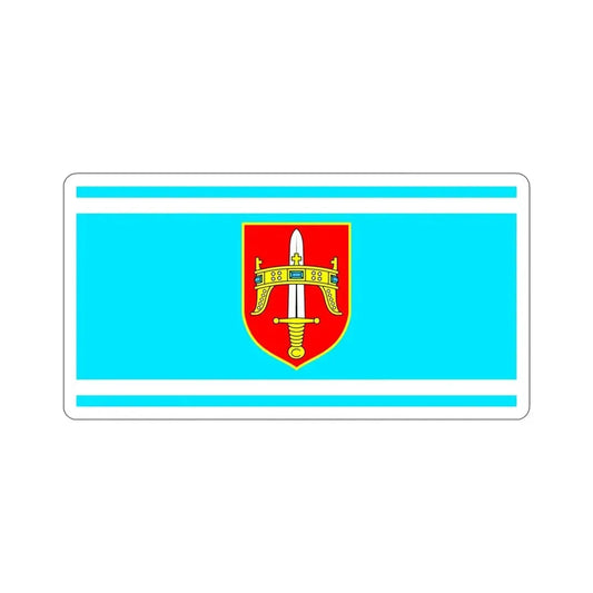 Flag of Šibenik Knin County Croatia STICKER Vinyl Die-Cut Decal 6 Inch - The Sticker Space