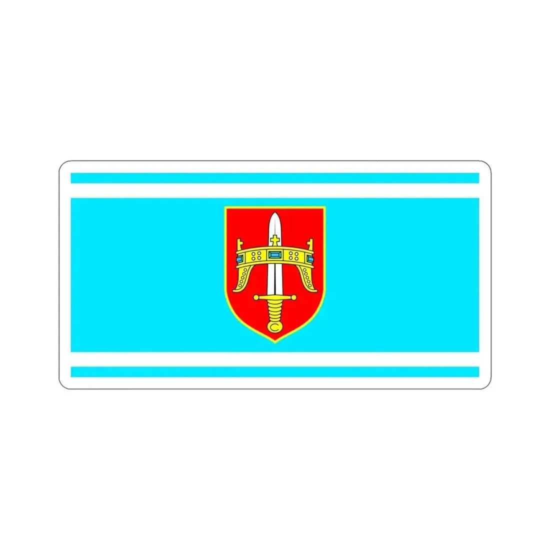 Flag of Šibenik Knin County Croatia STICKER Vinyl Die-Cut Decal - The Sticker Space