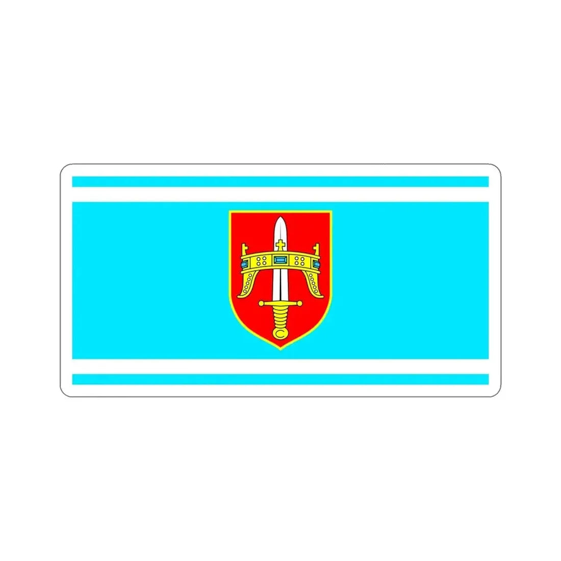 Flag of Šibenik Knin County Croatia STICKER Vinyl Die-Cut Decal - The Sticker Space