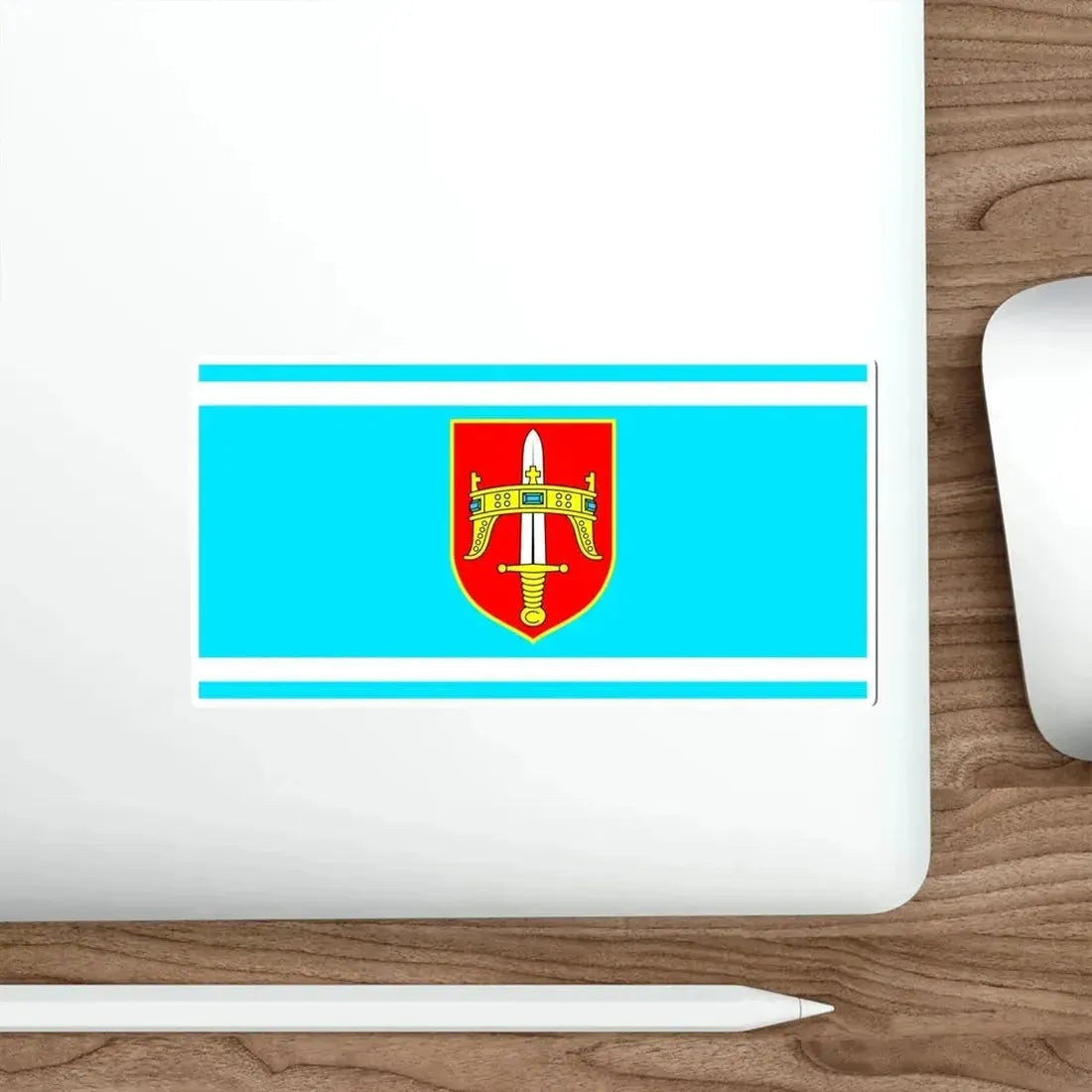 Flag of Šibenik Knin County Croatia STICKER Vinyl Die-Cut Decal - The Sticker Space