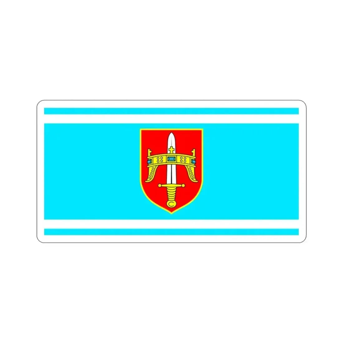Flag of Šibenik Knin County Croatia STICKER Vinyl Die-Cut Decal - The Sticker Space